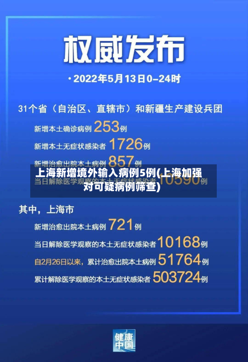 上海新增境外输入病例5例(上海加强对可疑病例筛查)-第2张图片