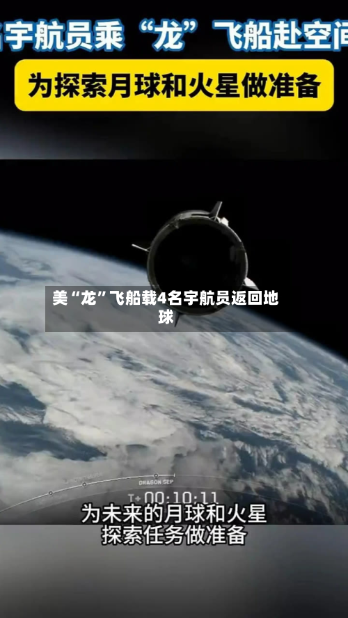 美“龙”飞船载4名宇航员返回地球-第3张图片
