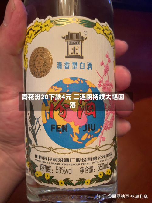 青花汾20下跌4元 二连阴持续大幅回落