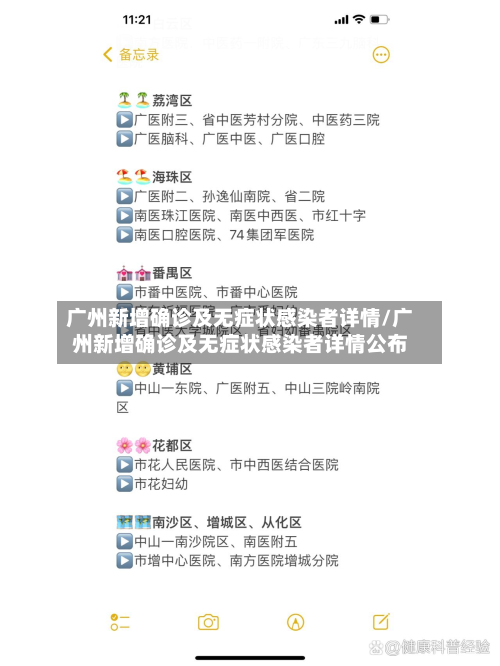 广州新增确诊及无症状感染者详情/广州新增确诊及无症状感染者详情公布-第2张图片