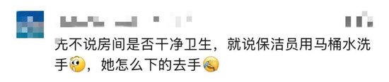 太炸裂！千元档豪华酒店被曝保洁员用刷过马桶的刷子清洁坐垫，用马桶水洗手后整理床单、枕头……