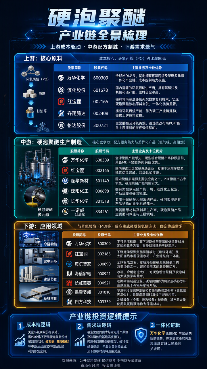 【现货异动】硬泡聚醚30天上涨26%！环氧丙烷强势拉涨+商家提价共振，成本推动报价上调