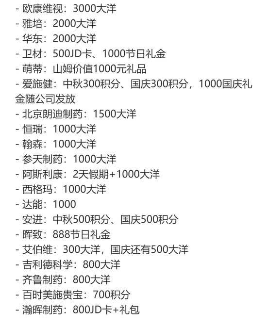 金融圈中秋福利来了！幻方	、九坤发了啥？航母券商刷屏！有药企发了三千